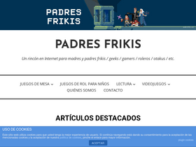 'padresfrikis.com' screenshot