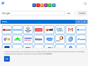 'kadaza.com.br' screenshot