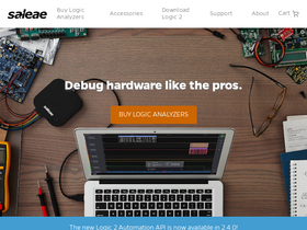 'saleae.com' screenshot