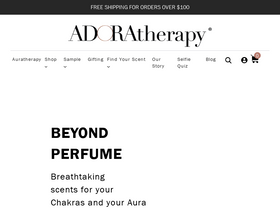 ADORAtherapy homepage screenshot