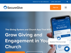 'securegive.com' screenshot