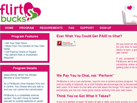 'flirtbucks.net' screenshot