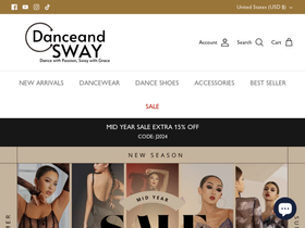 'danceandsway.com' screenshot