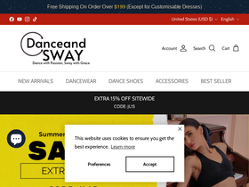 'danceandsway.com' screenshot