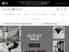 Utility Bear homepage screenshot
