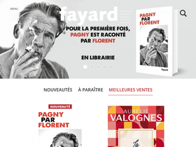 'fayard.fr' screenshot