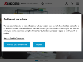 'kyoceradocumentsolutions.eu' screenshot