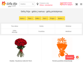 'geliufeja.lt' screenshot