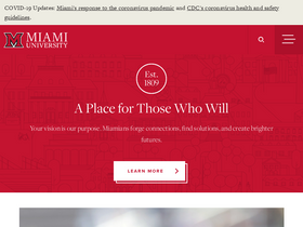 'miamioh.edu' screenshot