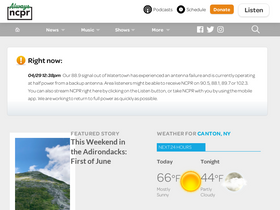 'northcountrypublicradio.org' screenshot