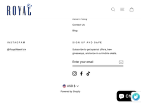 royal-ny.com homepage screenshot