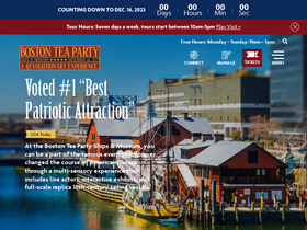 'bostonteapartyship.com' screenshot