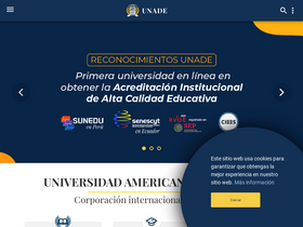 'unade.edu.mx' screenshot