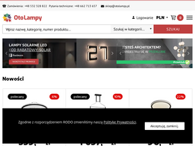 'otolampy.pl' screenshot