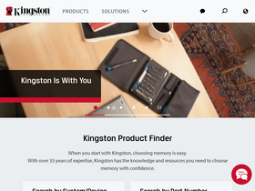 'kingston.com' screenshot