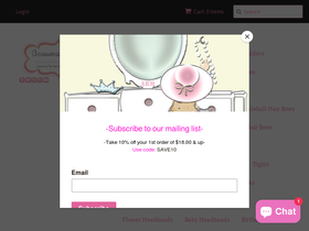 accessoriesbyme.com homepage screenshot