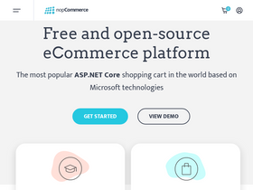 'nopcommerce.com' screenshot