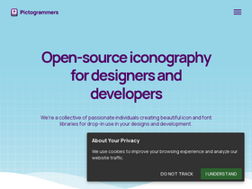 'pictogrammers.com' screenshot
