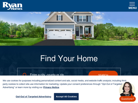 'ryanhomes.com' screenshot
