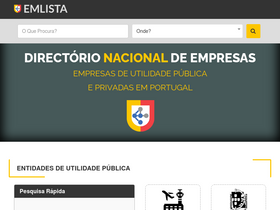 'emlista.pt' screenshot