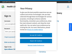 'lwwhealthlibrary.com' screenshot