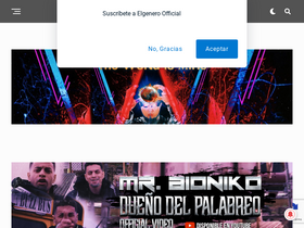 'elgeneroofficial.com' screenshot