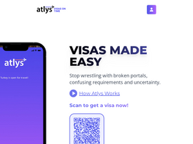 'atlys.com' screenshot
