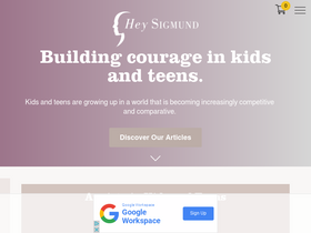 'heysigmund.com' screenshot