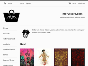 mervstore.com homepage screenshot