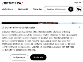 'optimera.no' screenshot