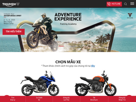 'triumph-motorcycles.com.vn' screenshot