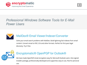 'encryptomatic.com' screenshot