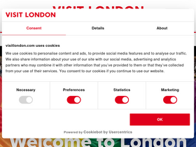 'visitlondon.com' screenshot