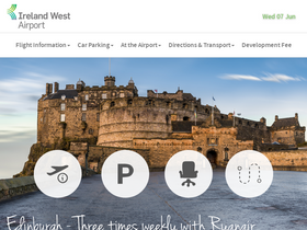 'irelandwestairport.com' screenshot