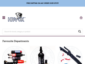 'highpressureairsoft.co.uk' screenshot