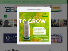 'breakingbelizenews.com' screenshot