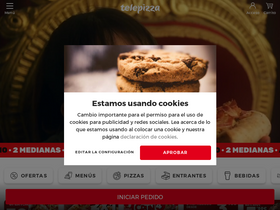 'telepizza.es' screenshot
