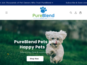 pureblendanimal.com homepage screenshot