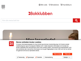 'bokklubben.no' screenshot