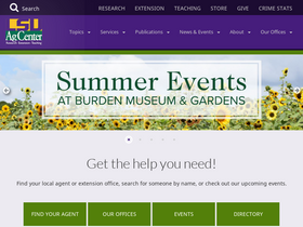 'lsuagcenter.com' screenshot