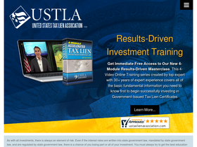 'ustaxlienassociation.com' screenshot