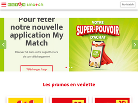 'supermarche-match.be' screenshot
