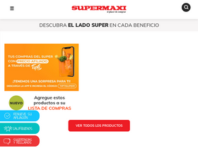 'supermaxi.com' screenshot
