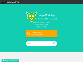 'happymodpro.com' screenshot