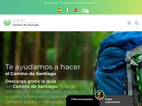 'viajecaminodesantiago.com' screenshot