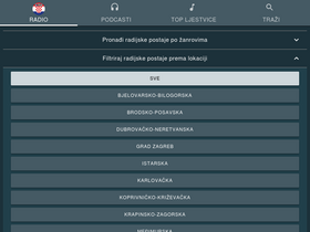 'radio-hrvatska.com' screenshot