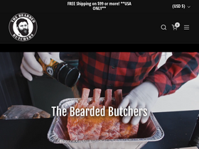 'beardedbutchers.com' screenshot