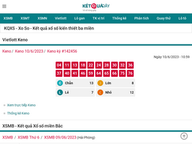 'ketquaday.vn' screenshot