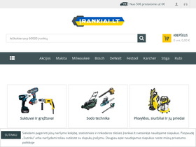 'irankiai.lt' screenshot