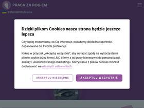 'pracazarogiem.pl' screenshot